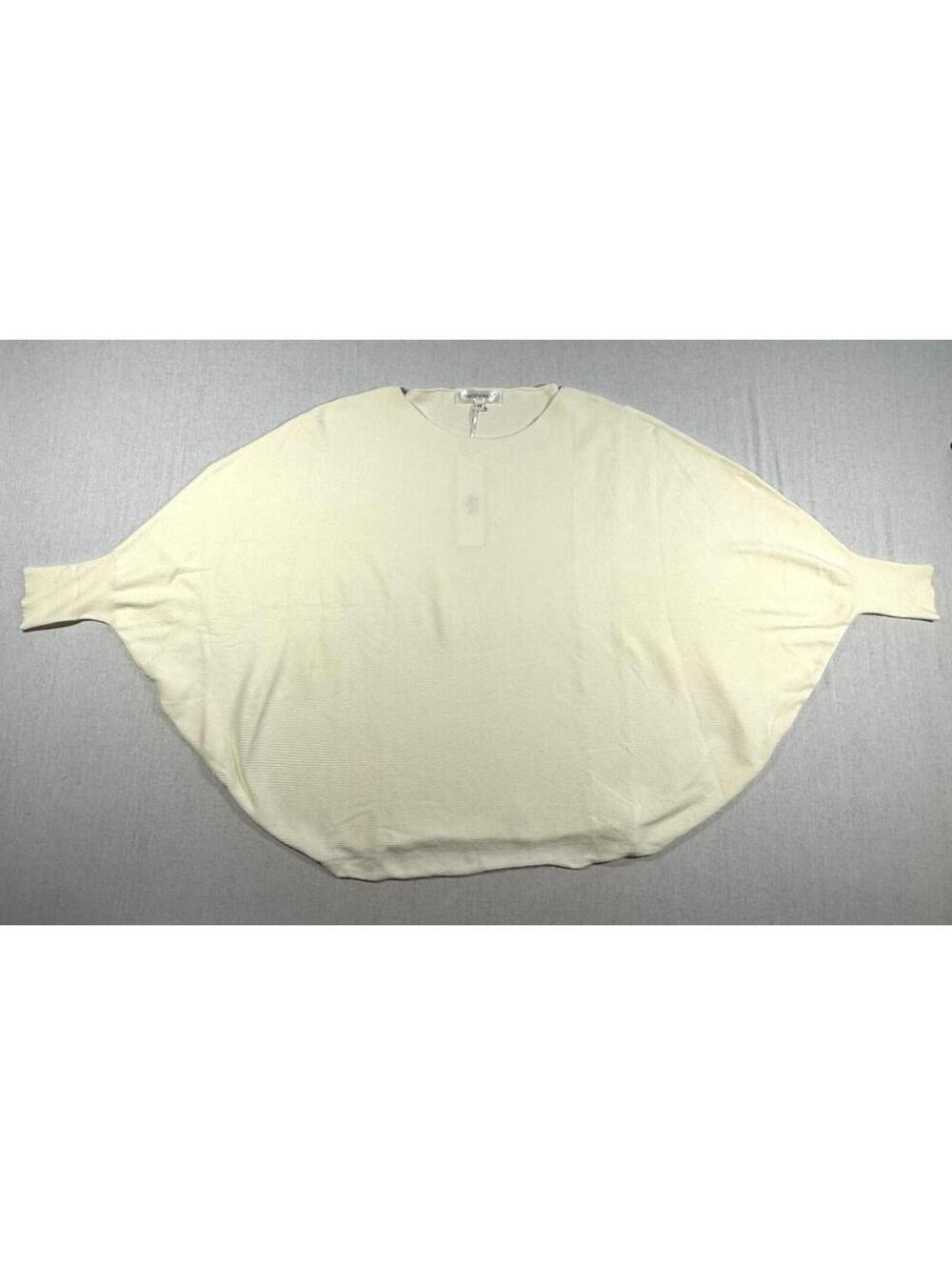 Heathmoor Dolman Pullover Oversized Sweater L/XL‎ White Quiet Luxury Minimalist